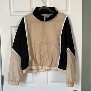 NWOT Zyia Lightweight Jacket. Sz XL, Cream and Black. Bought and Never Wore.